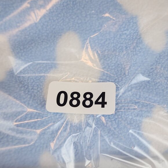 Just One Year by Carter's baby blanket blue white clouds - Picture 4 of 4